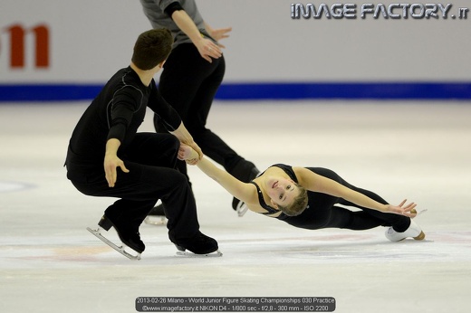 2013-02-26 Milano - World Junior Figure Skating Championships 030 Practice
